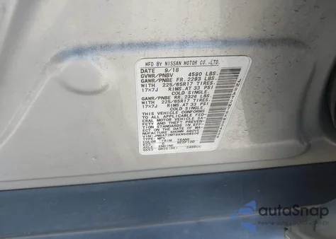 2019 Nissan Rogue S из США, поврежденный, VIN JN8AT2MT8KW504506